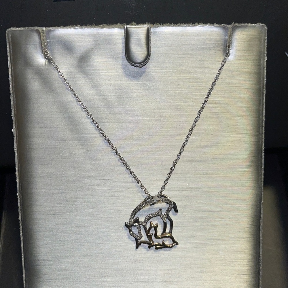 Baby an mama dear white gold an yellow gold 24c with diamonds